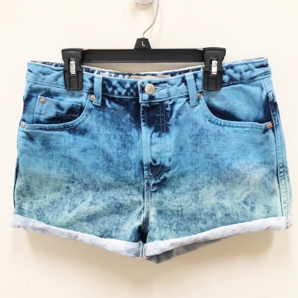 Topshop! 🌊ombré ocean blue Jean shorts.